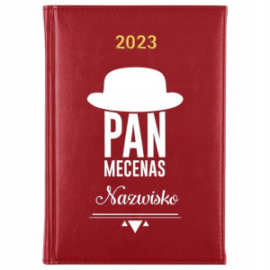 KALENDARZ Dzienny A5 2023 PAN MECENAS Nazwisko MiX