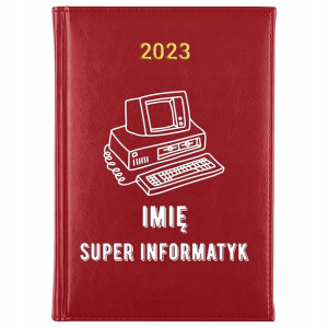 KALENDARZ Dzienny A5 2023 Prezent dla INFORMATYKA