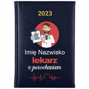 KALENDARZ Dzienny A5 2023 Prezent dla LEKARZA MiX
