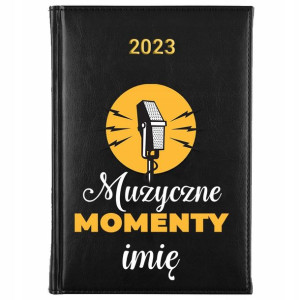 KALENDARZ Dzienny A5 2023 Prezent dla MUZYKA Wzory