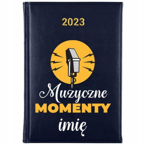 KALENDARZ Dzienny A5 2023 Prezent dla MUZYKA Wzory