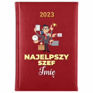 KALENDARZ Dzienny A5 2023 Prezent dla SZEFA Wzory