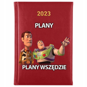 KALENDARZ Dzienny A5 2023 Śmieszne WZORY MEMY MiX