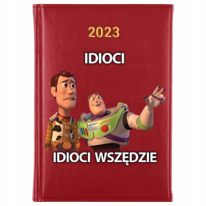 KALENDARZ Dzienny A5 2023 Śmieszne WZORY MEMY MiX