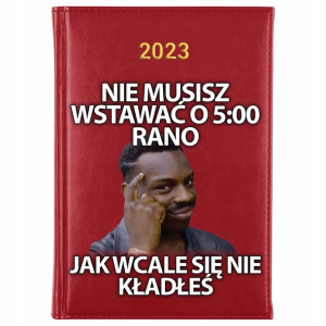 KALENDARZ Dzienny A5 2023 Śmieszne WZORY MEMY MiX