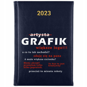 KALENDARZ Dzienny Książkowy A5 2023 Dla Grafika