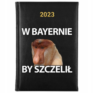 KALENDARZ Dzienny Książkowy A5 2023 MAŁPA NOSACZ