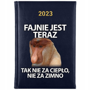 KALENDARZ Dzienny Książkowy A5 2023 MAŁPA NOSACZ