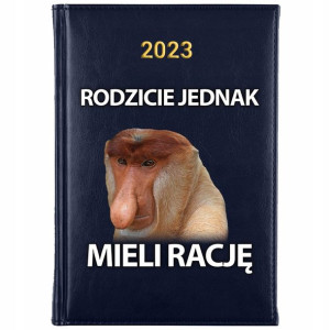 KALENDARZ Dzienny Książkowy A5 2023 MAŁPA NOSACZ