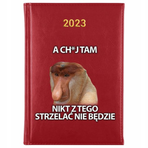 KALENDARZ Dzienny Książkowy A5 2023 MAŁPA NOSACZ