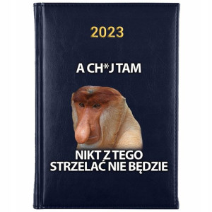 KALENDARZ Dzienny Książkowy A5 2023 MAŁPA NOSACZ