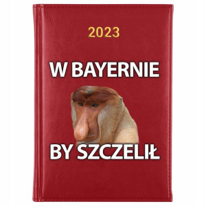 KALENDARZ Dzienny Książkowy A5 2023 MAŁPA NOSACZ