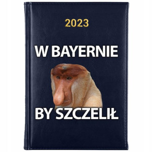 KALENDARZ Dzienny Książkowy A5 2023 MAŁPA NOSACZ