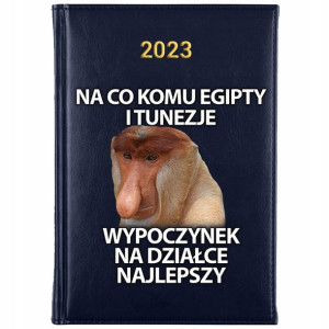 KALENDARZ Dzienny Książkowy A5 2023 MAŁPA NOSACZ