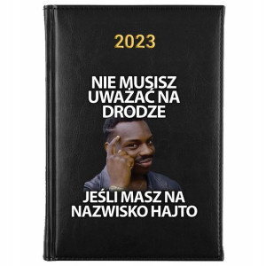 KALENDARZ Dzienny Książkowy A5 2023 Memy Wzory