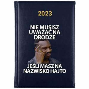 KALENDARZ Dzienny Książkowy A5 2023 Memy Wzory