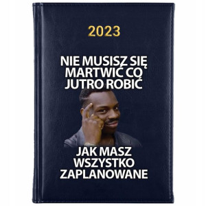 KALENDARZ Dzienny Książkowy A5 2023 Śmieszne Memy