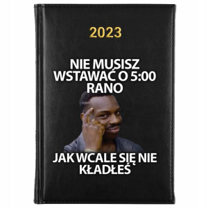 KALENDARZ Dzienny Książkowy A5 2023 Śmieszne Memy