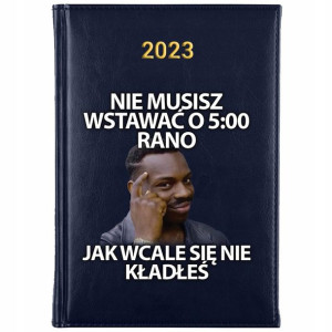 KALENDARZ Dzienny Książkowy A5 2023 Śmieszne Memy