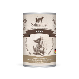 NATURAL TRAIL Dog 400g Land puszka - karma mokra dla psów
