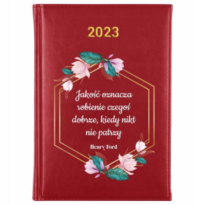 KALENDARZ Książkowy A5 2023 CYTATY Dużo WZORÓW