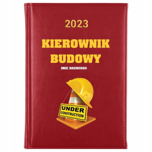 KALENDARZ Książkowy A5 2023 dla KIEROWNIKA BUDOWY