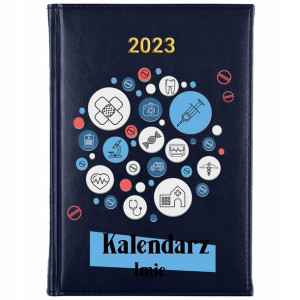 KALENDARZ Książkowy A5 2023 dla PIELĘGNIARKI Wzory