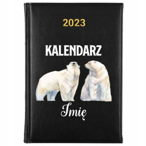 KALENDARZ Książkowy A5 2023 Miś Polarny Twoje Imie