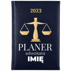 KALENDARZ Książkowy A5 2023 Planer ADWOKATA Imię