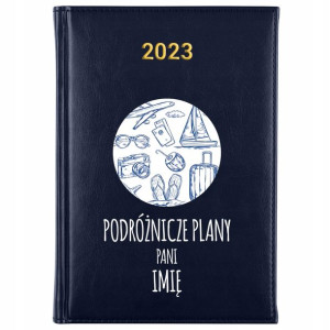 KALENDARZ Książkowy A5 2023 PODRÓŻNIKA Własne IMIĘ