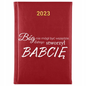 KALENDARZ Książkowy A5 2023 Prezent dla BABCI Imię