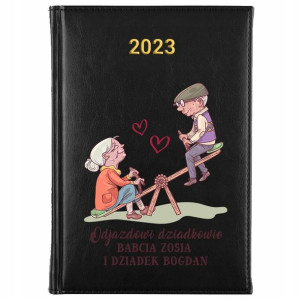KALENDARZ Książkowy A5 2023 Prezent dla Babci Wzór