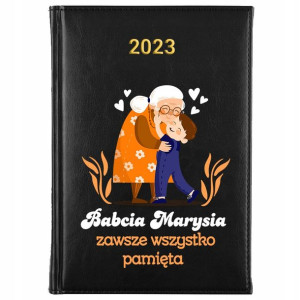 KALENDARZ Książkowy A5 2023 Prezent dla Babci Wzór
