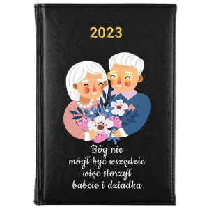 KALENDARZ Książkowy A5 2023 Prezent dla Babci Wzór