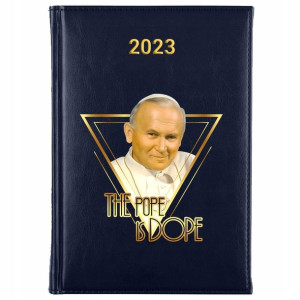 KALENDARZ Książkowy A5 2023 Śmieszny Wzory PAPIEŻ