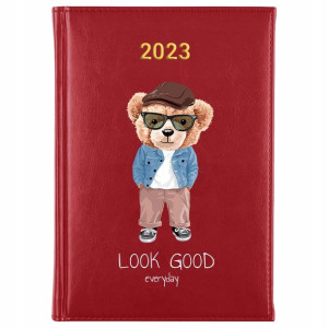 KALENDARZ Ksiązkowy A5 2023 TEDDY BEAR MiX Wzory