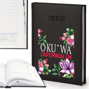 Śmieszny KALENDARZ Planer A5 2023 Motywujące Wzory