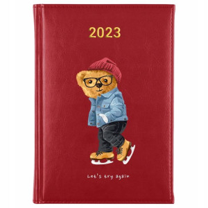 KALENDARZ Ksiązkowy A5 2023 TEDDY BEAR MiX Wzory