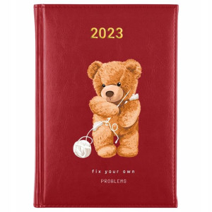 KALENDARZ Ksiązkowy A5 2023 TEDDY BEAR MiX Wzory