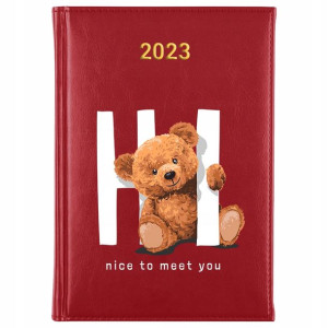 KALENDARZ Ksiązkowy A5 2023 TEDDY BEAR MiX Wzory