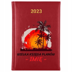 KALENDARZ Książkowy A5 2023 Wakacyjne WZORY Imię