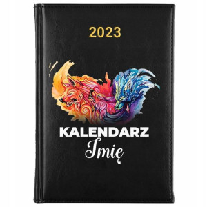 KALENDARZ Książkowy A5 2023 Wilki Twoje Imie Wzór