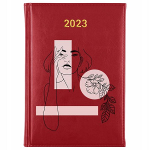 KALENDARZ Książkowy A5 2023 WZORY LINE ART Boho