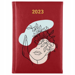 KALENDARZ Książkowy A5 2023 WZORY LINE ART Boho
