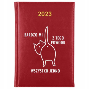 KALENDARZ Książkowy Dzienny A5 2023 ŚMIESZNE Wzory