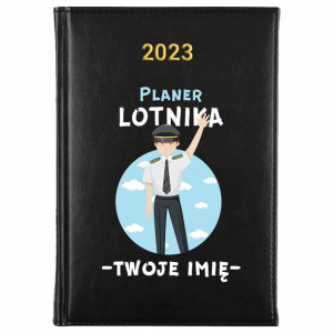 KALENDARZ Planer A5 2023 dla LOTNIKA IMIĘ Wzory