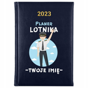 KALENDARZ Planer A5 2023 dla LOTNIKA IMIĘ Wzory
