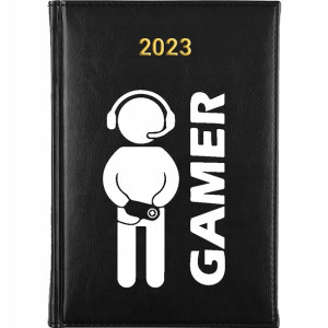 KALENDARZ Planer A5 2023 GAMER Wiele WZORÓW MiX