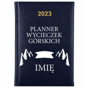 KALENDARZ Planer A5 2023 PODRÓŻNIKA Własne IMIĘ