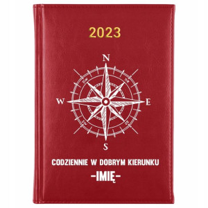 KALENDARZ Planer A5 2023 PODRÓŻNIKA Własne IMIĘ